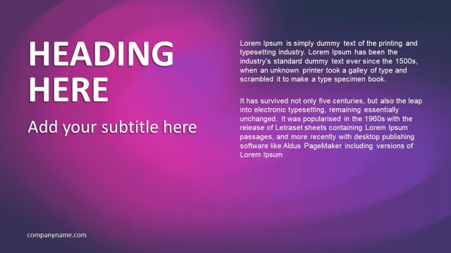 PowerPoint Presentation Purple Background