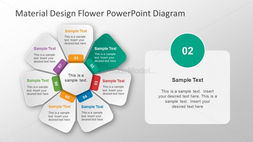 Concept PowerPoint Template Flower