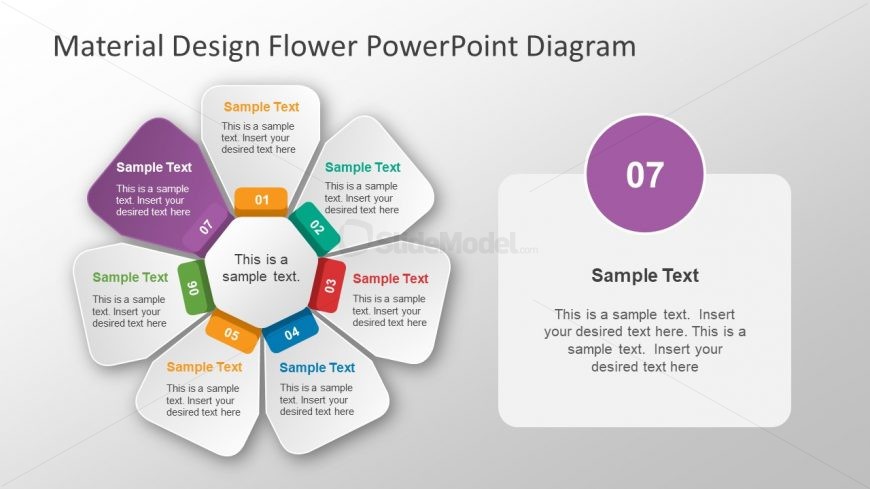 Diagram of Flower 7 Segments 