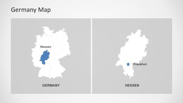 Germany Editable Maps of PowerPoint
