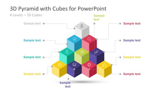 4 Level PowerPoint Pyramid Diagram