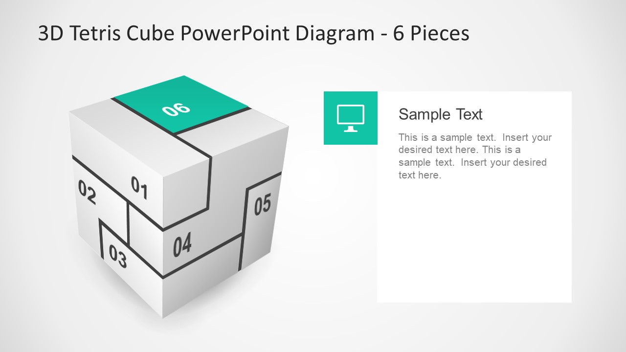 Cool Sections Puzzle Style Cube Template