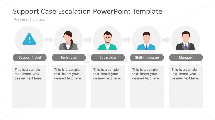 Editable Slide of Escalation PowerPoint