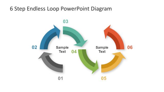 6 Step Endless Loop PowerPoint Template