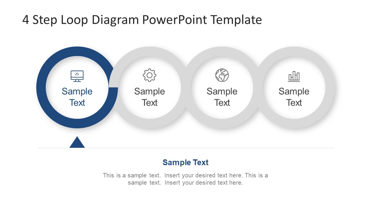 4 Step Loop Diagram PowerPoint Template - SlideModel