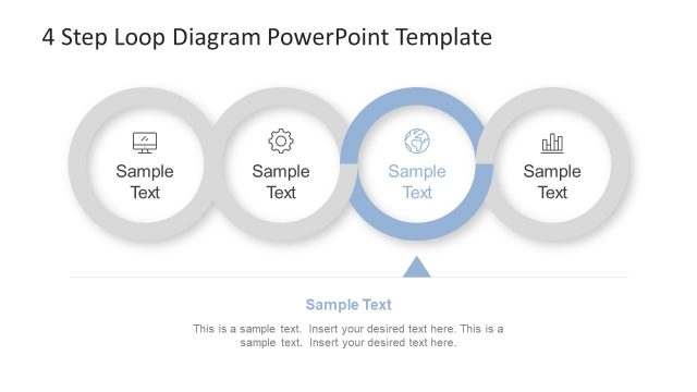 PowerPoint Diagram of 4 Circular Steps