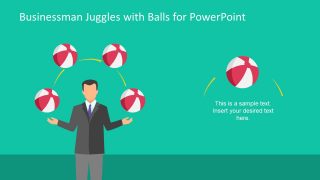 Template of Juggle Balls Illustration 