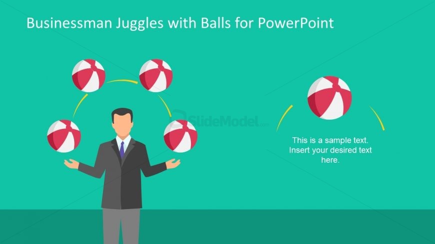 Template of Juggle Balls Illustration 