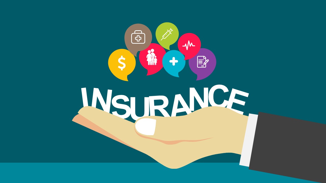 Modern Insurance Industry PowerPoint Template SlideModel