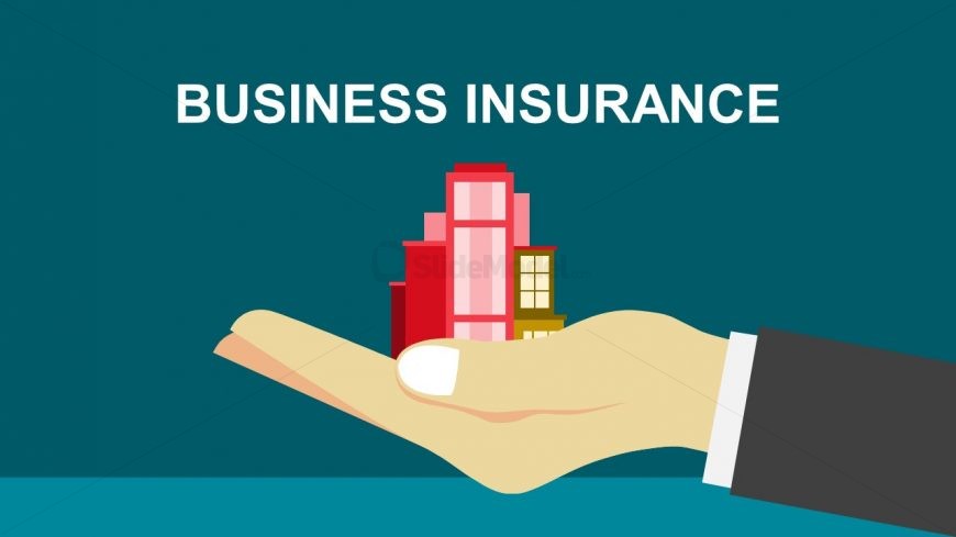 Hand Protecting Business By Insurance 