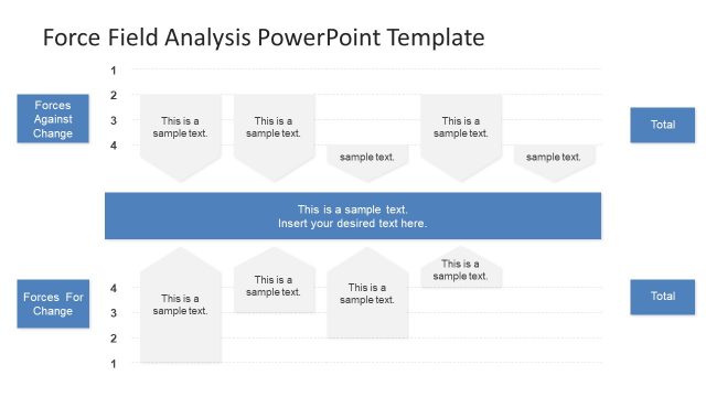 Force Field Analysis PowerPoint Diagram