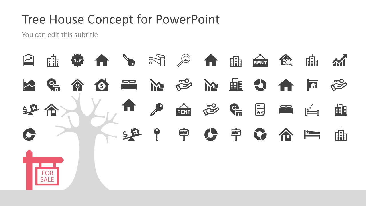 Housing Infographic Icons Slide Template