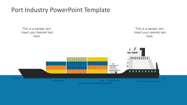 Ship Full of Containers Template