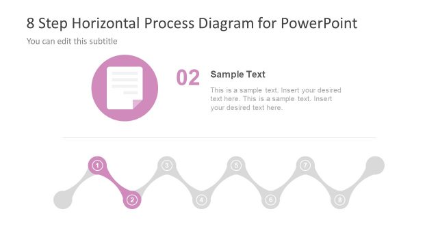 Infographic icons in Horizontal Timeline PPT