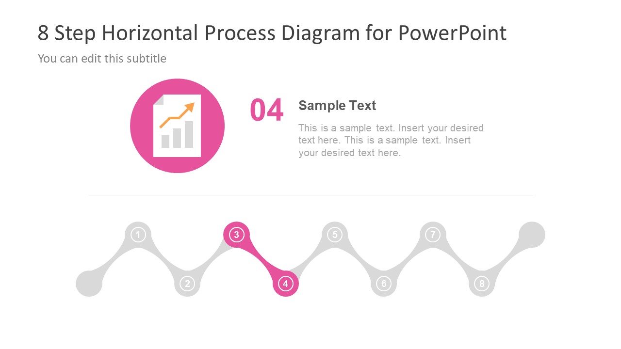 8 Step Horizontal Process Diagram Design For Powerpoint Slidemodel 7815