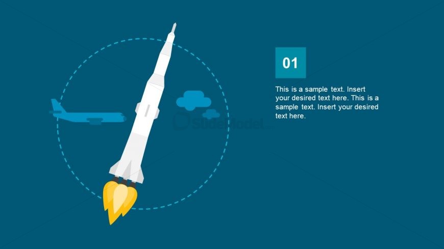 Slide of Rocket Booster Trajectory Low Earth Orbit 