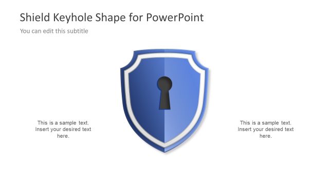 Shield Keyhole Diagram Concept for PowerPoint