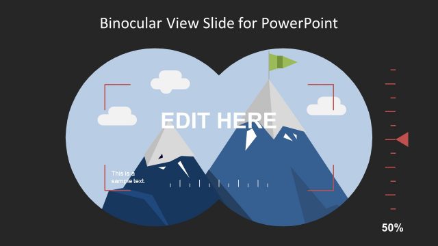 Binocular View Slide Design for PowerPoint