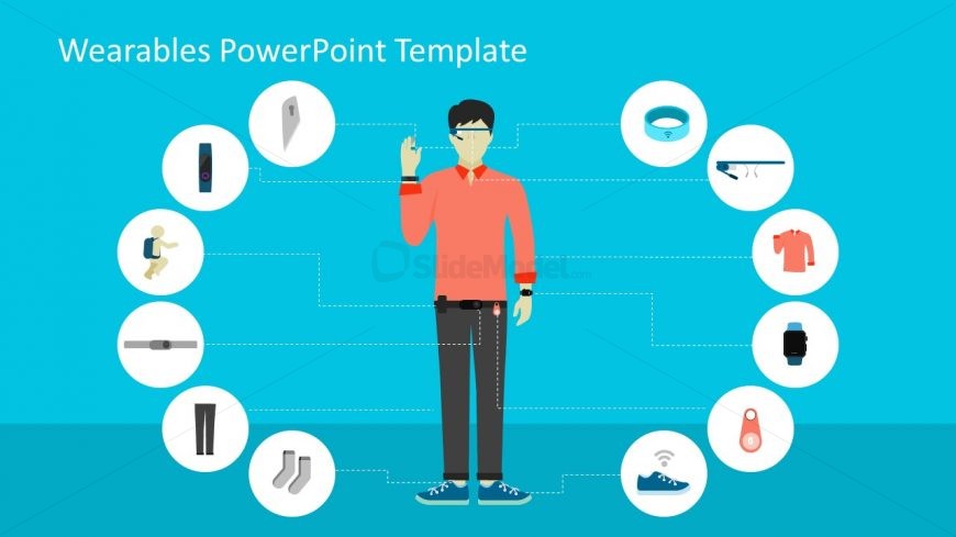 Label Diagram PowerPoint for Wearables