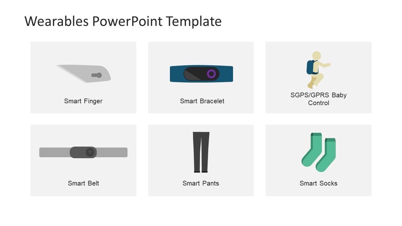 Editable PowerPoint Vector Graphic Wearables