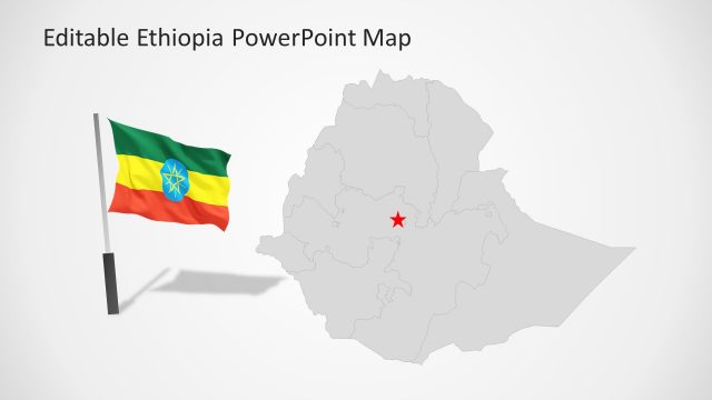 Africa Map of Ethiopia Template