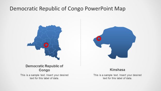 Presentation of Congo Editable Outline Map