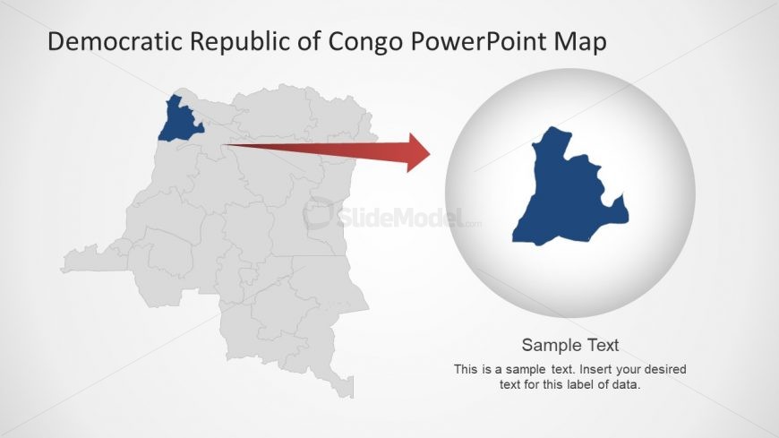 Slide of Congo Editable Map Template