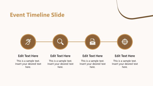 Customizable Event Timeline Slide Template for Presentation