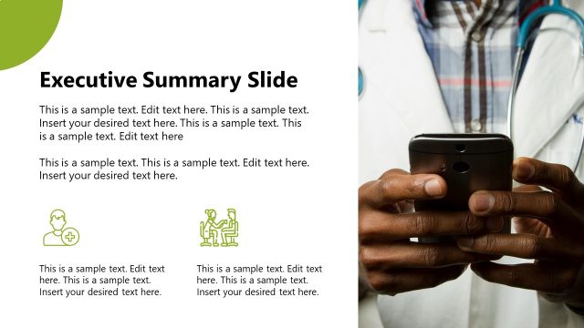 Executive Summary Healthcare Slide PPT Template