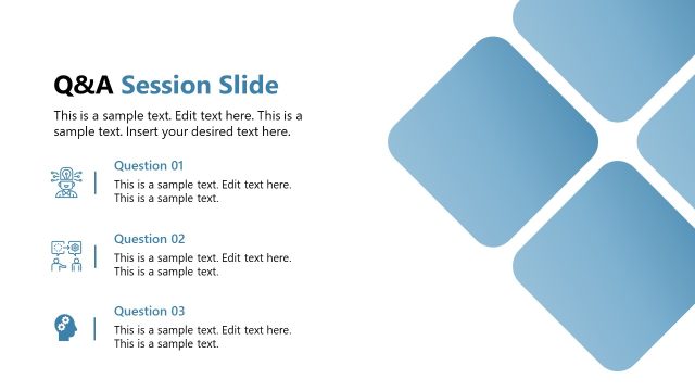 Q&A Session Slide PPT Template