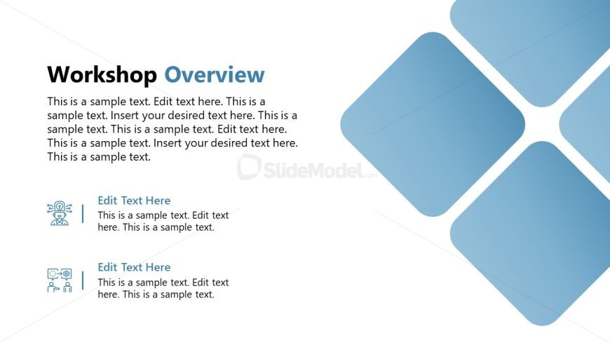 Editable Workshop Overview PPT Slide 