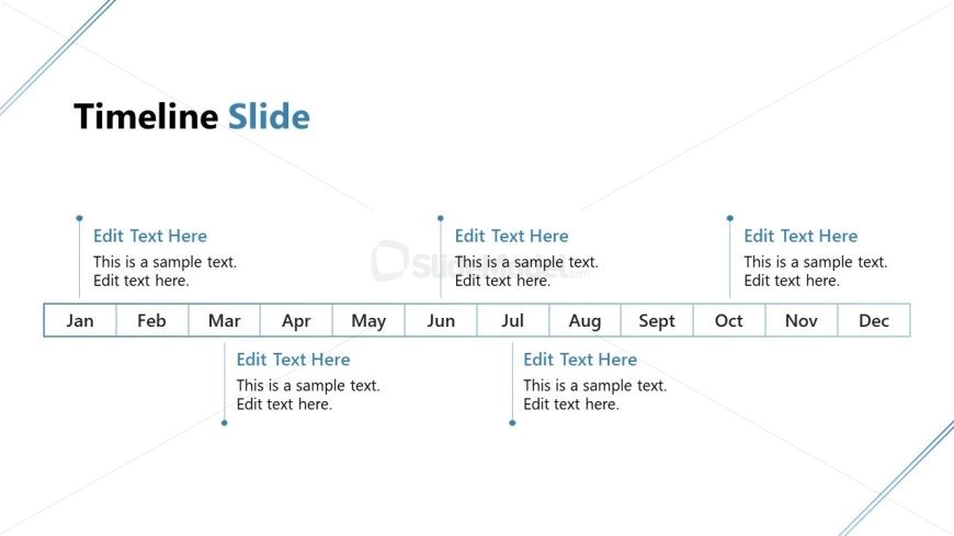 Monthly Timeline for Annual Planning Slide 