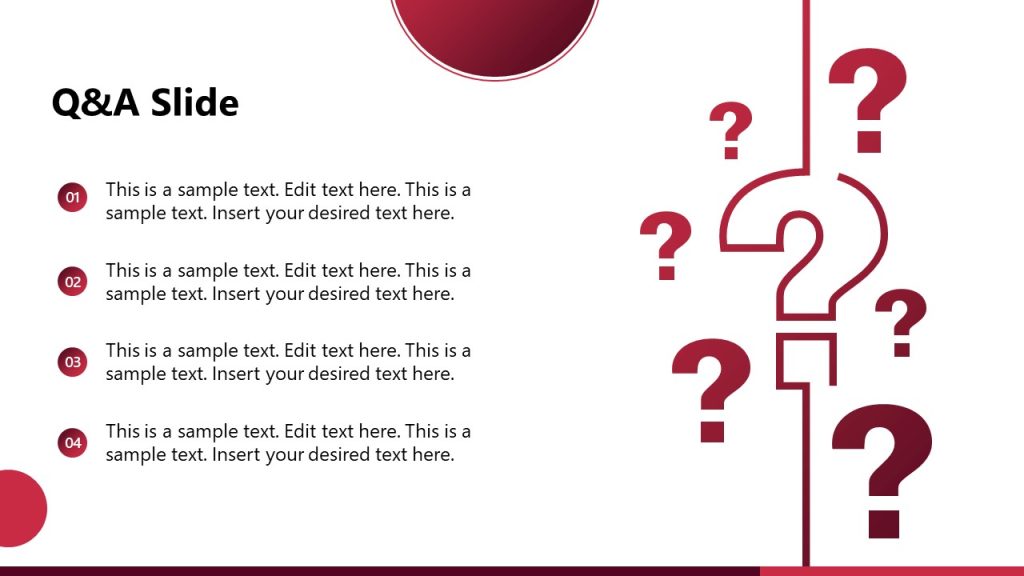 Q&A Slide in PowerPoint Training Template - SlideModel