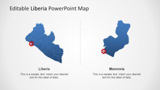 Political Map of Liberia PowerPoint