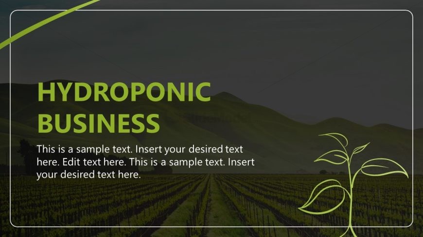 Title Slide - Hydroponic Business PPT Template