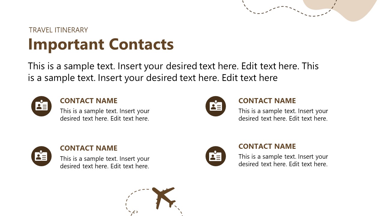 Travel Itinerary PowerPoint Template