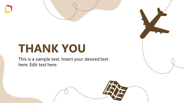 Thank You Presentation Slide – Travel Planning Template