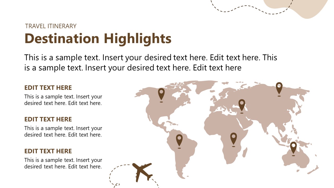 Travel Itinerary PowerPoint Template