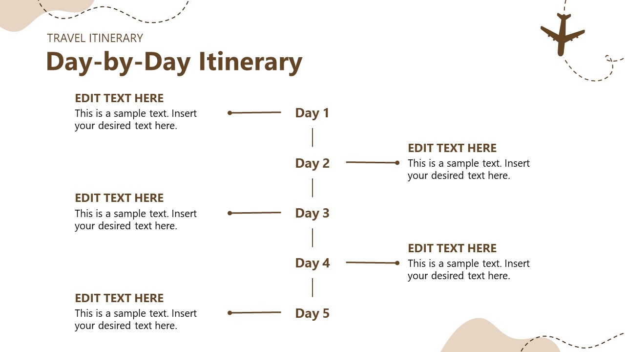 Travel Itinerary PowerPoint Template