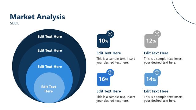 Concentric Circles Market Analysis Template Slide