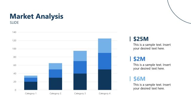 Market Analysis Bar Chart Slide
