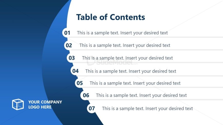 Editable Company Profile PPT Slide Template