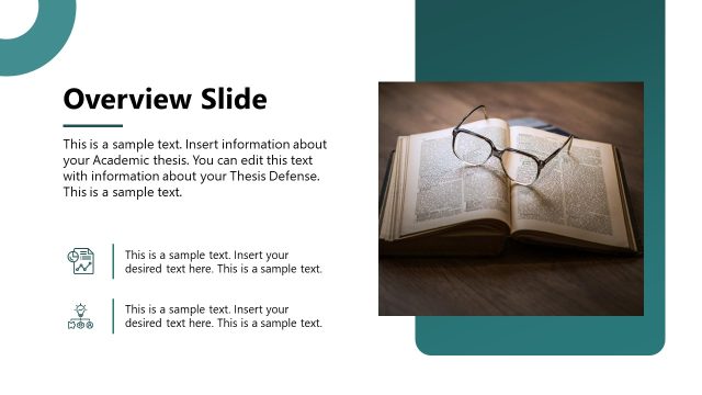 Overview Slide – Academic Defence Template for PowerPoint