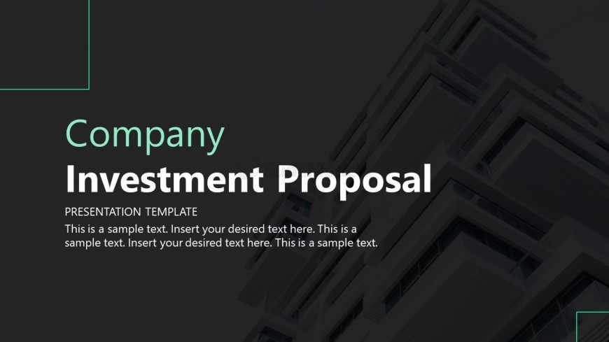 Company Investment Proposal Template for PowerPoint