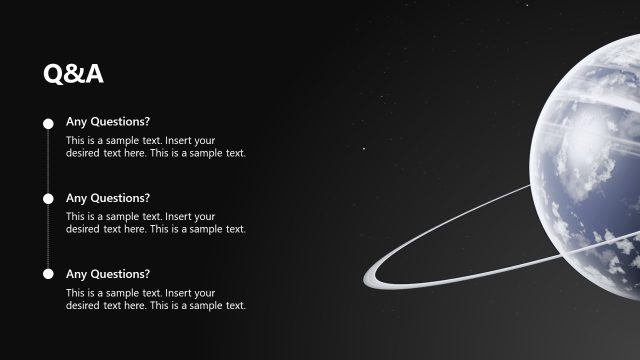 Q&A Slide for Astrotourism Presentation Template