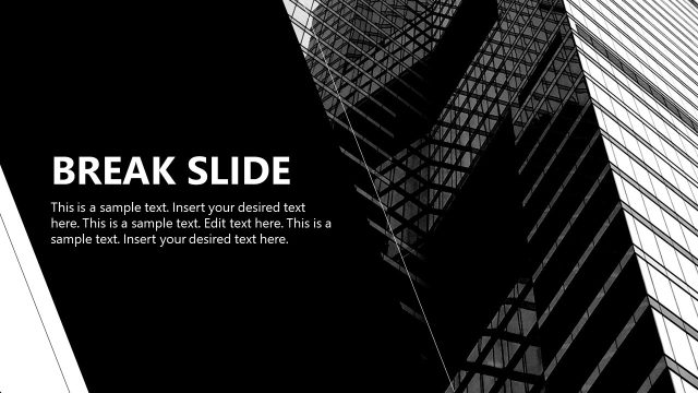 Customizable Black & White Presentation Slide