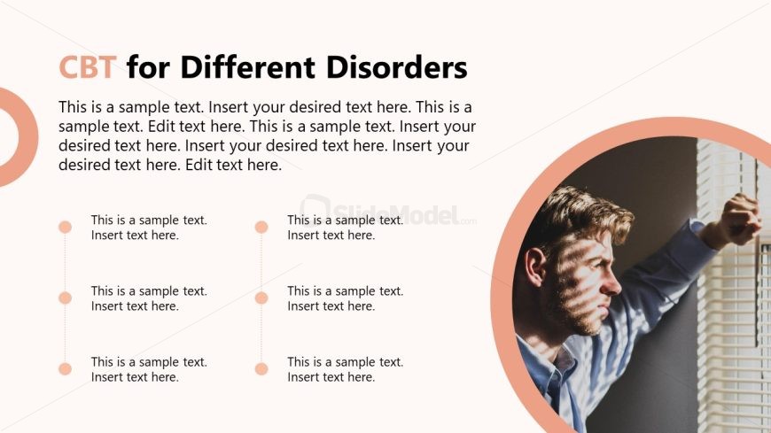 Editable Slide for Cognitive Behavioral Therapy