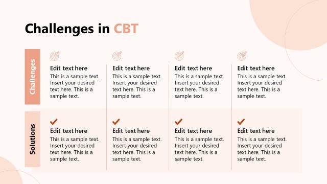Challenges in CBT – Cognitive Behavioral Therapy Template