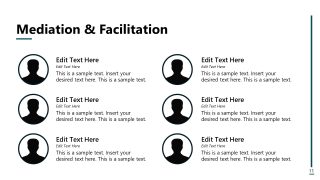 Editable Conflict Management PPT Template 