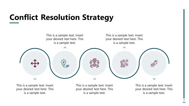 Conflict Resolution Strategy PowerPoint Slide